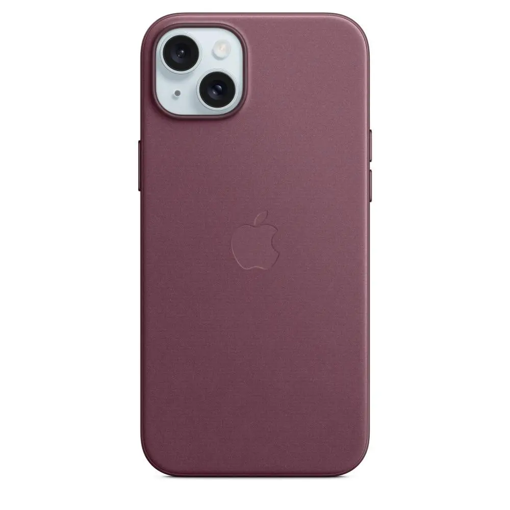 Etui Apple z tkaniny FineWoven z MagSafe do iPhone 15 Plus Rubinowa morwa