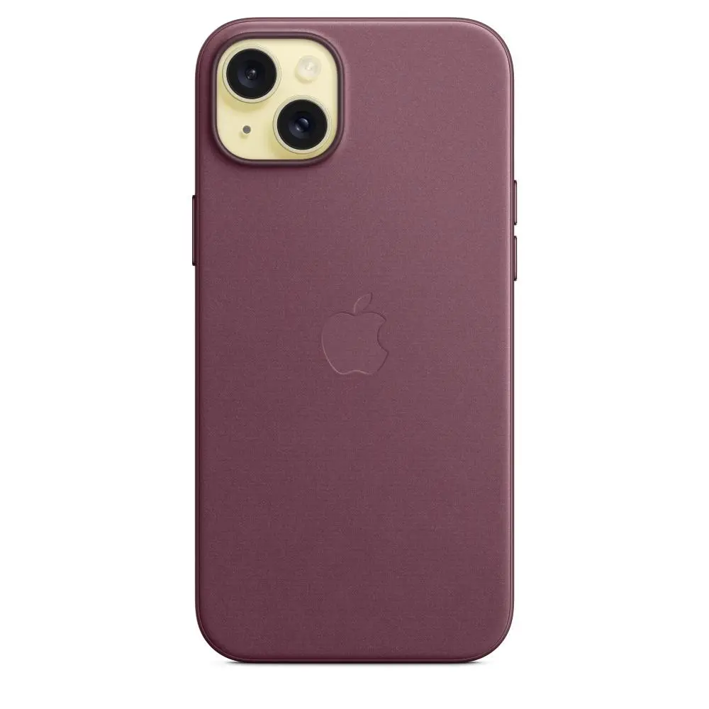 Etui Apple z tkaniny FineWoven z MagSafe do iPhone 15 Plus Rubinowa morwa