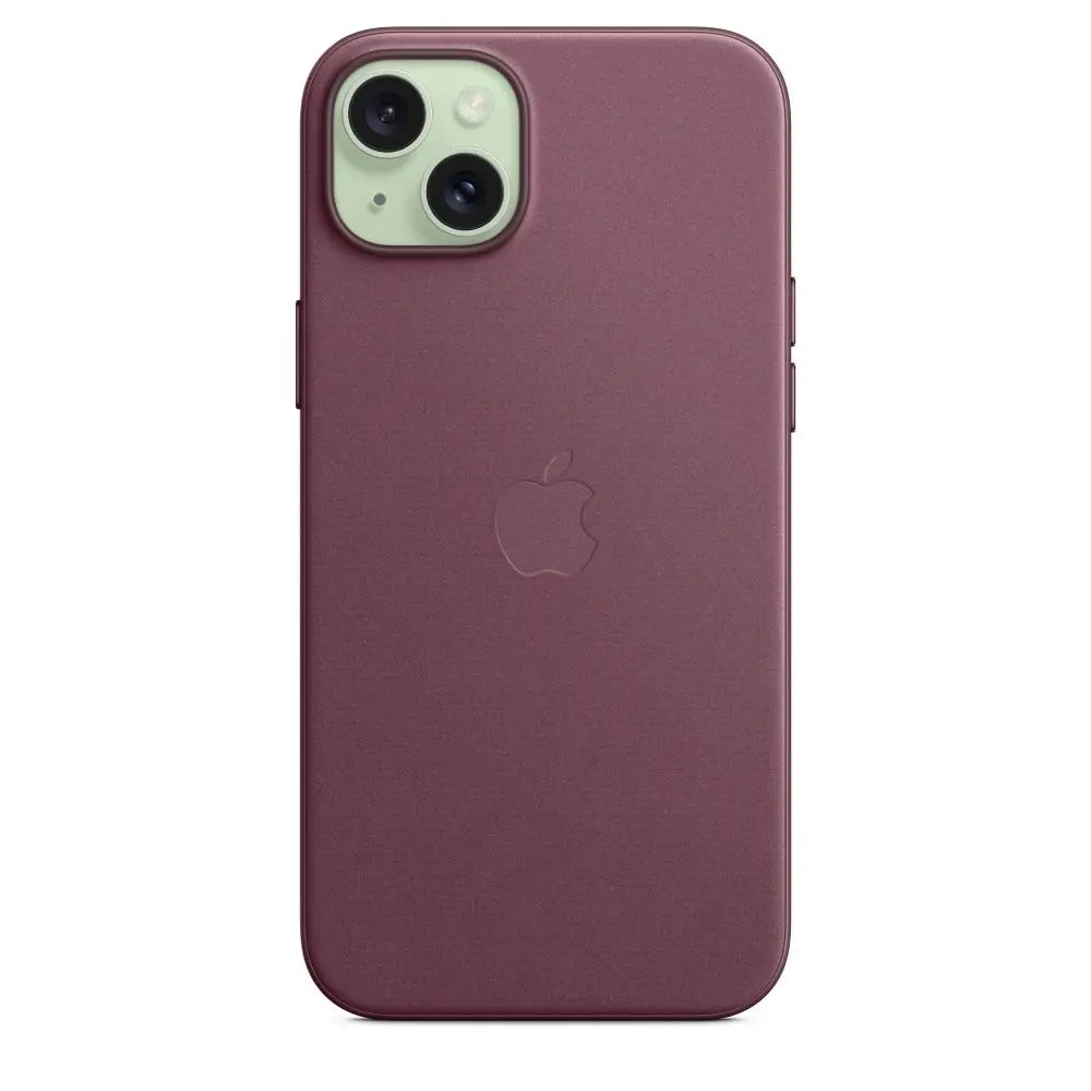 Etui Apple z tkaniny FineWoven z MagSafe do iPhone 15 Plus Rubinowa morwa