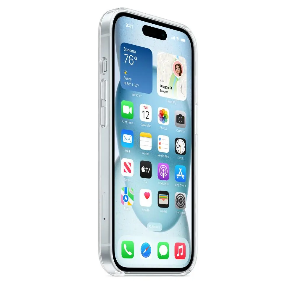 Etui Apple z MagSafe do iPhone 15 Przeźroczysty
