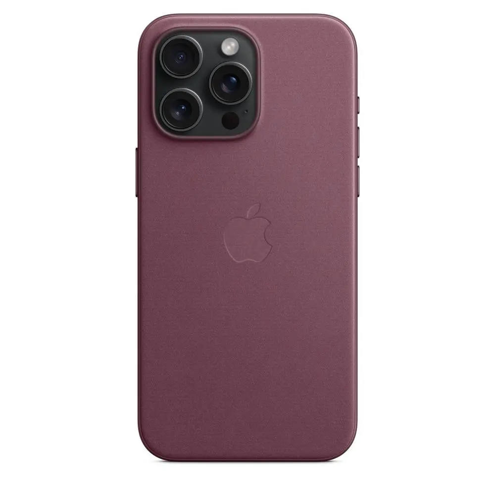 Etui Apple z tkaniny FineWoven z MagSafe do iPhone 15 Pro Max Rubinowa morwa