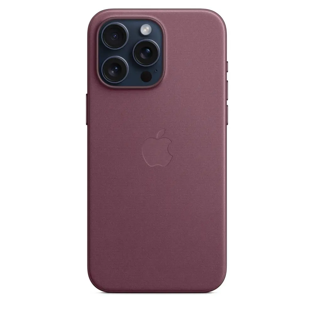 Etui Apple z tkaniny FineWoven z MagSafe do iPhone 15 Pro Max Rubinowa morwa