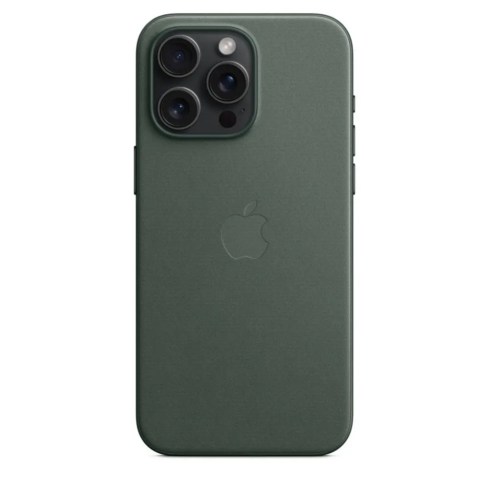 Etui Apple z tkaniny FineWoven z MagSafe do iPhone 15 Pro Max Wieczna zieleń