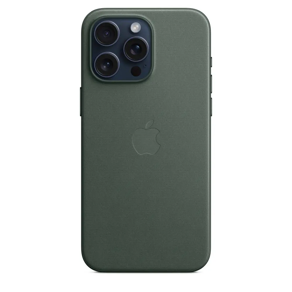 Etui Apple z tkaniny FineWoven z MagSafe do iPhone 15 Pro Max Wieczna zieleń