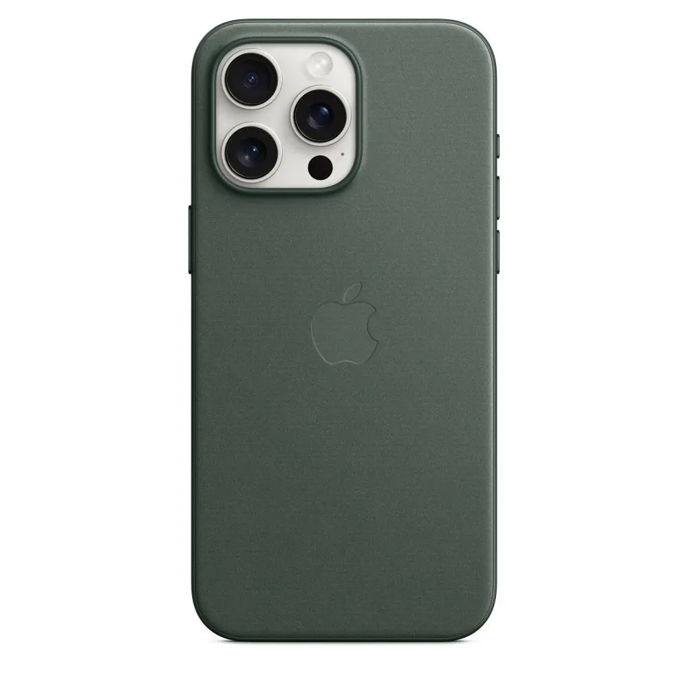 Etui Apple z tkaniny FineWoven z MagSafe do iPhone 15 Pro Max Wieczna zieleń