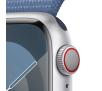 Smartwatch Apple Watch Series 9 GPS + Cellular koperta 45mm z aluminium Srebrny opaska sportowa Niebieska
