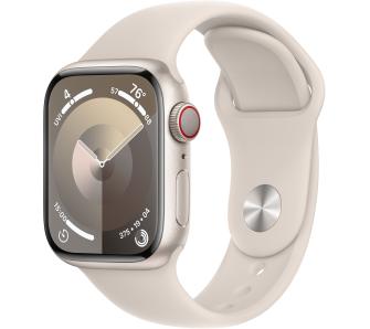 Smartwatch Apple Watch Series 9 GPS + Cellular koperta 41mm z aluminium Księżycowa poświata pasek sportowy Księżycowa poświata