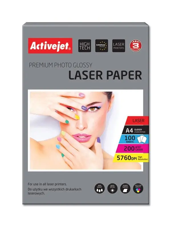 Papier fotograficzny ActiveJet AP4-200G100L 100 Arkuszy