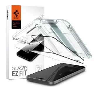 Szkło hartowane Spigen z aplikatorem Glas.tR EZ Fit 2P FC do iPhone 15 Plus - 2 pack