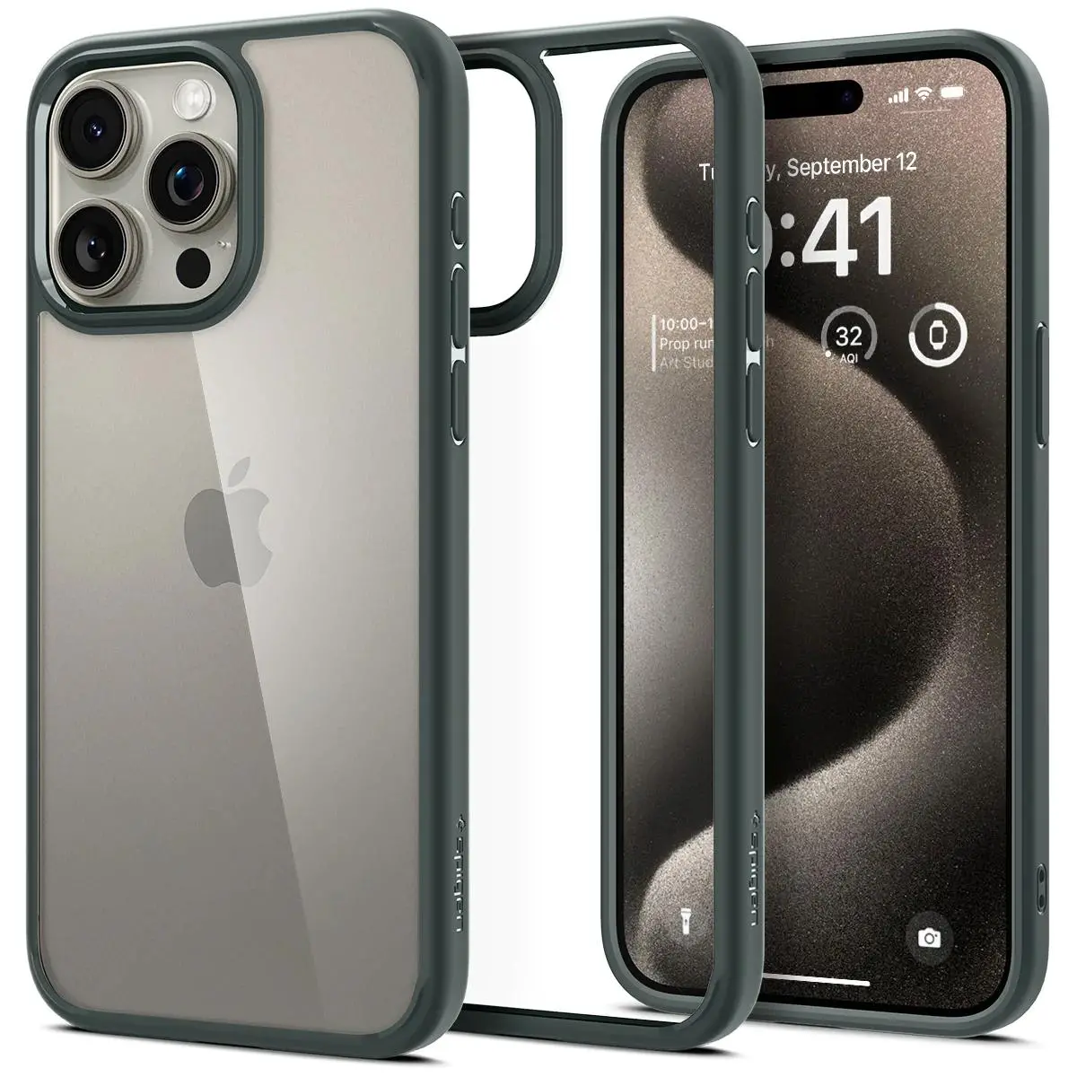Etui Spigen Ultra Hybrid do iPhone 15 Pro Max Zielony