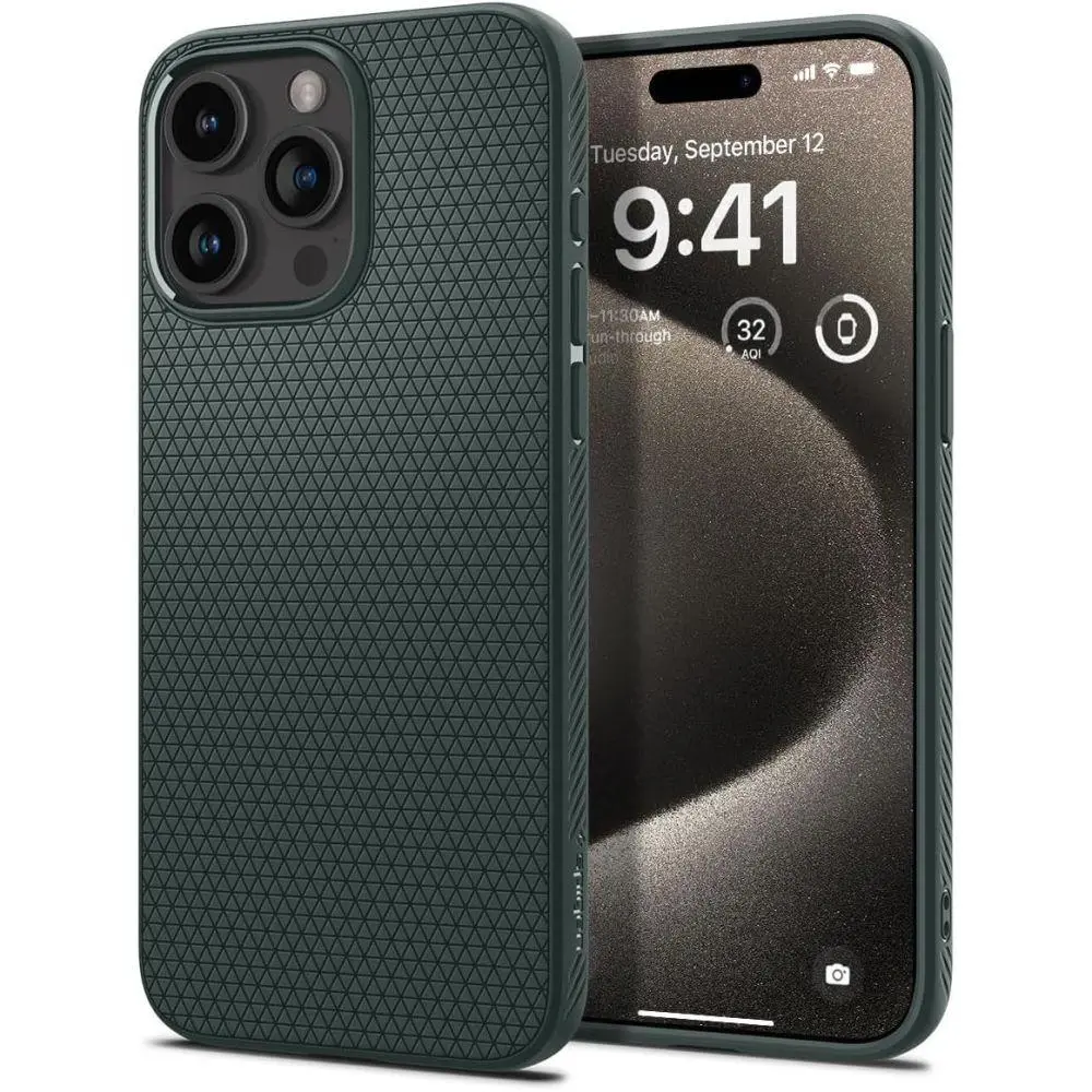 Etui Spigen Liquid Air do iPhone 15 Pro Max Zielony