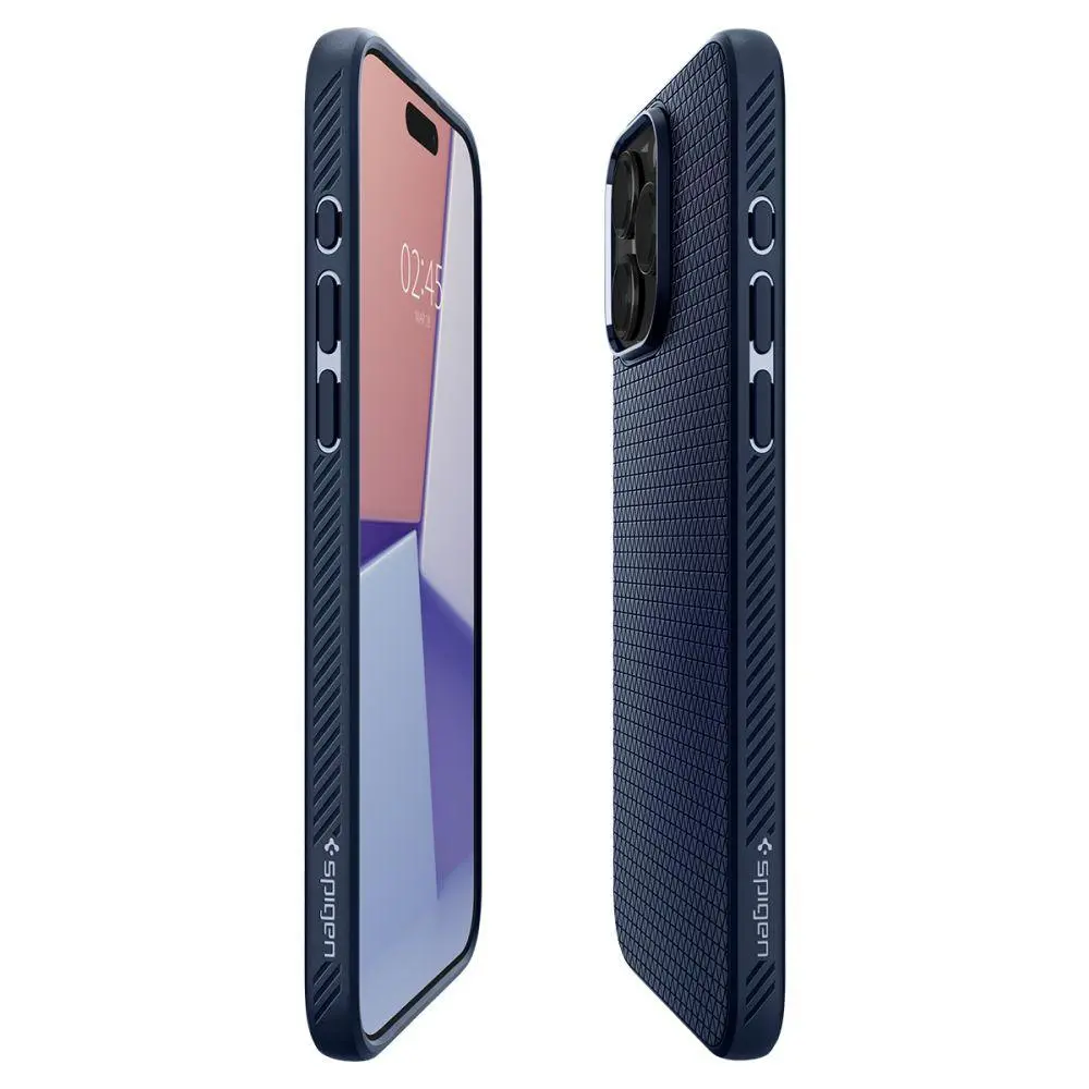 Etui Spigen Liquid Air do iPhone 15 Pro Max Niebieski