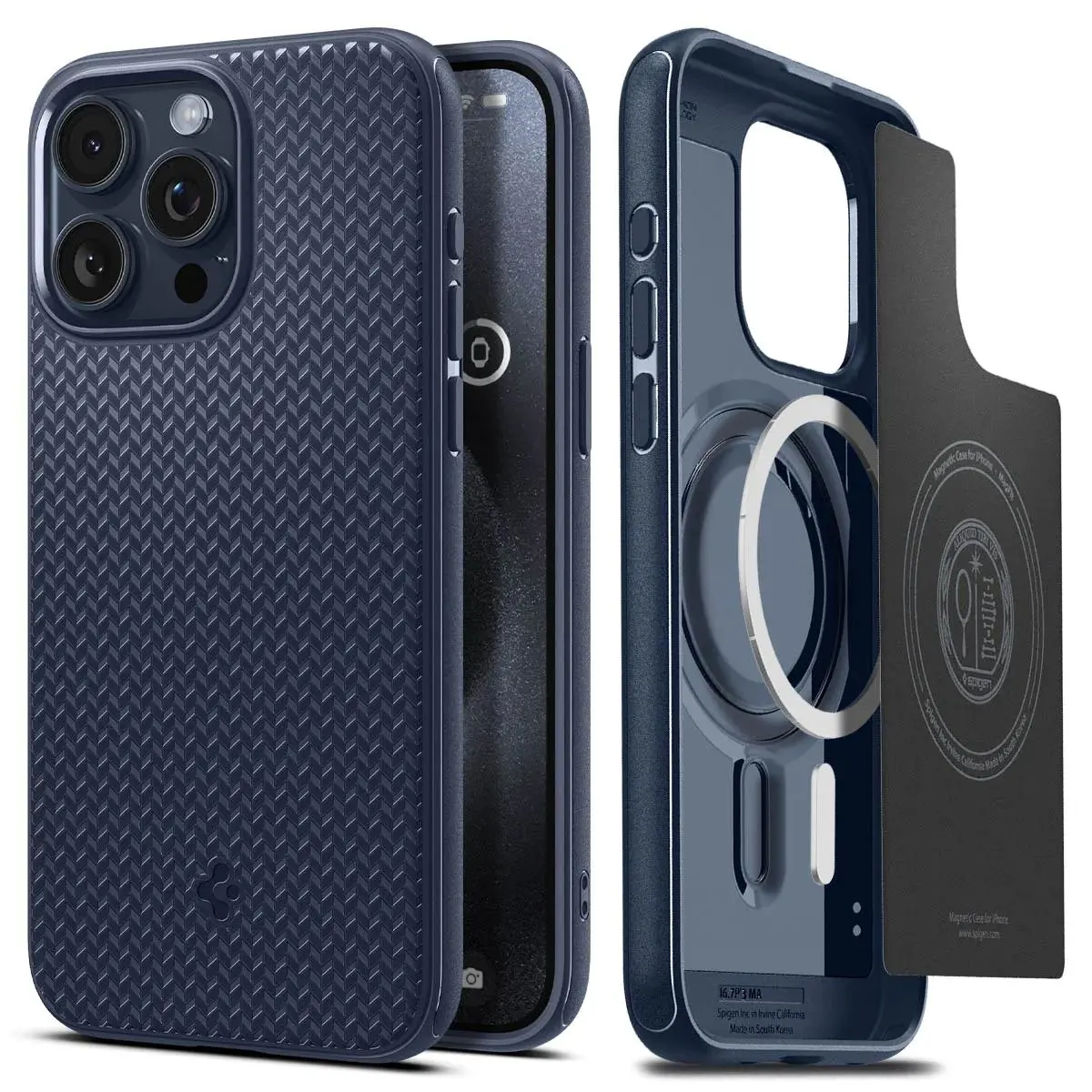 Etui Spigen Mag Armor MagFit do iPhone 15 Pro Max Niebieski