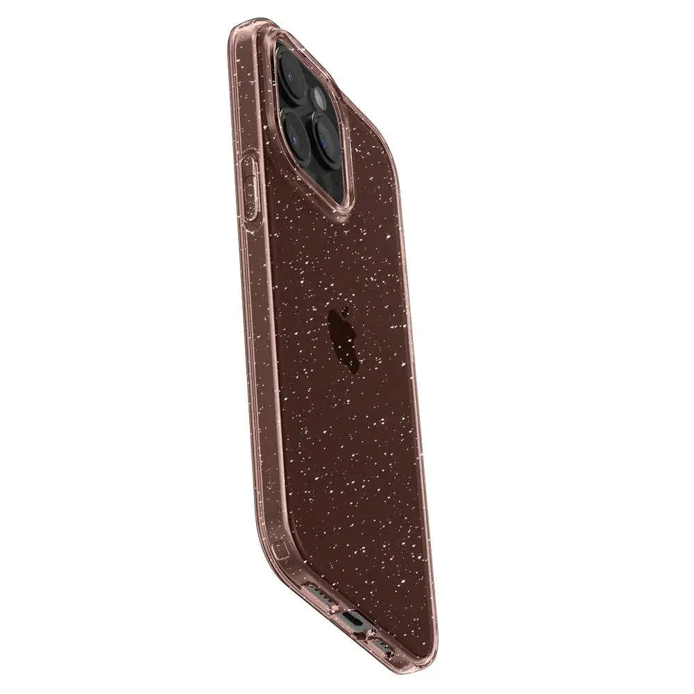 Etui Spigen Liquid Crystal Glitter iPhone 15 Pro Max rose quartz