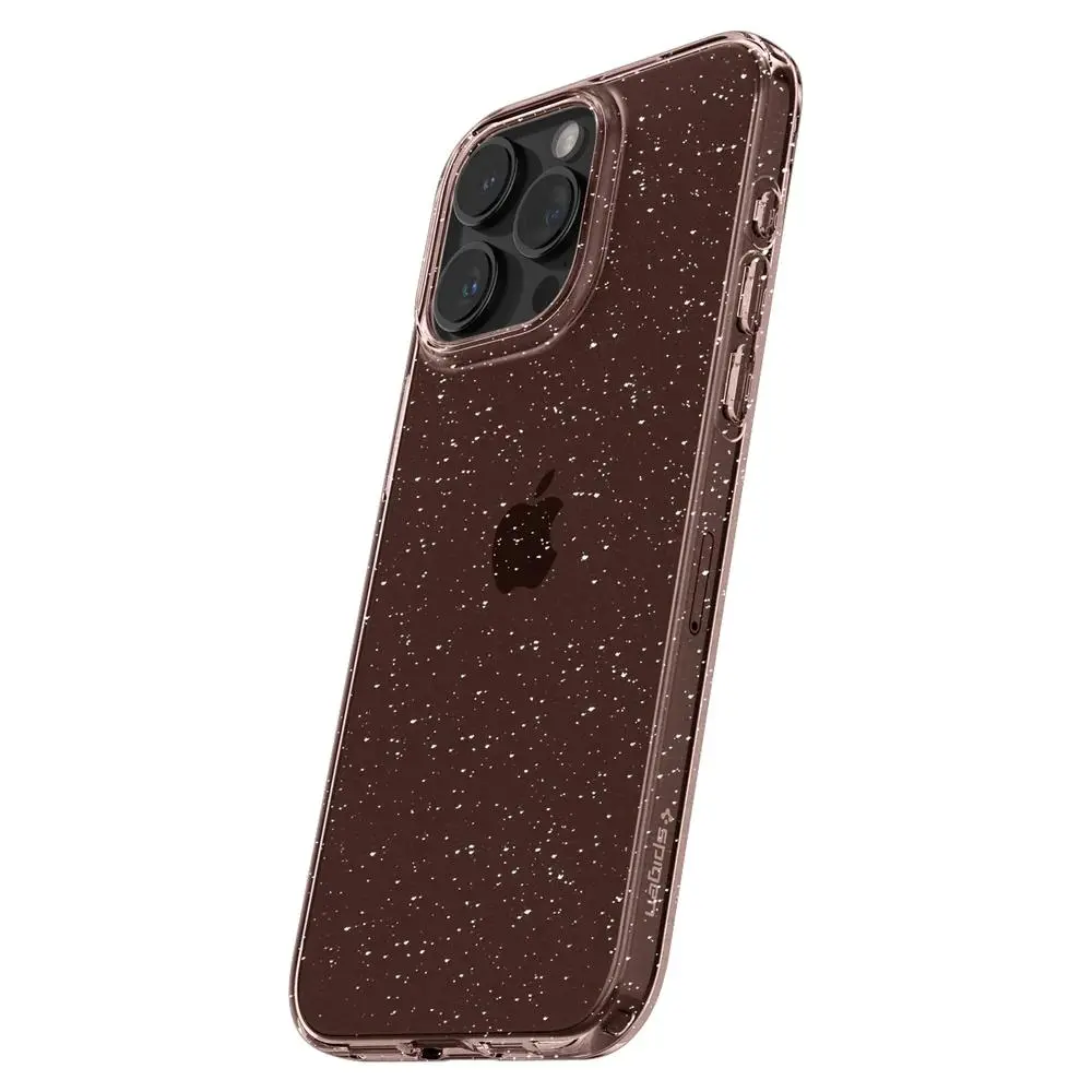 Etui Spigen Liquid Crystal Glitter iPhone 15 Pro Max rose quartz