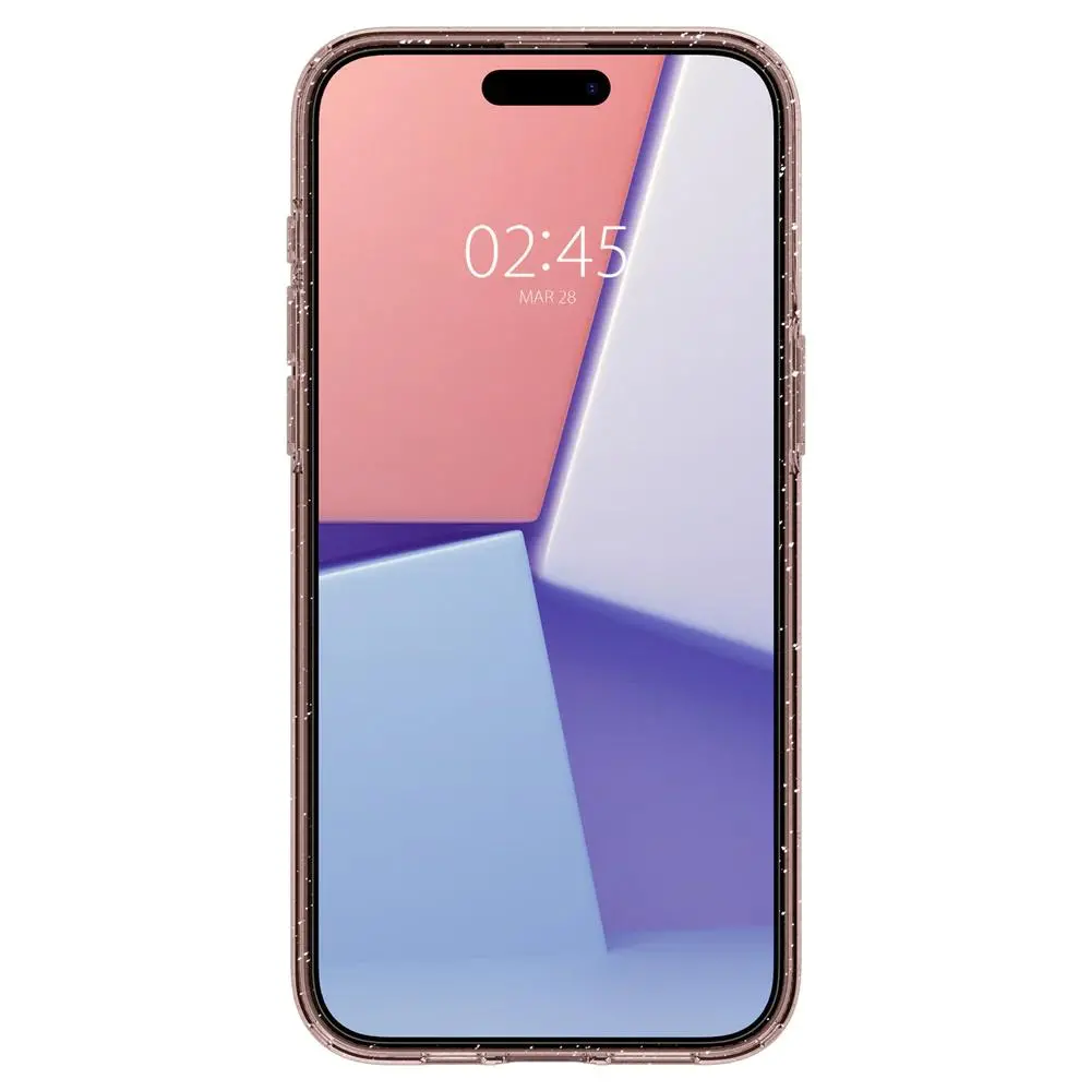 Etui Spigen Liquid Crystal Glitter iPhone 15 Pro Max rose quartz