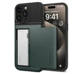 Etui Spigen Slim Armor CS do iPhone 15 Pro Max Zielony