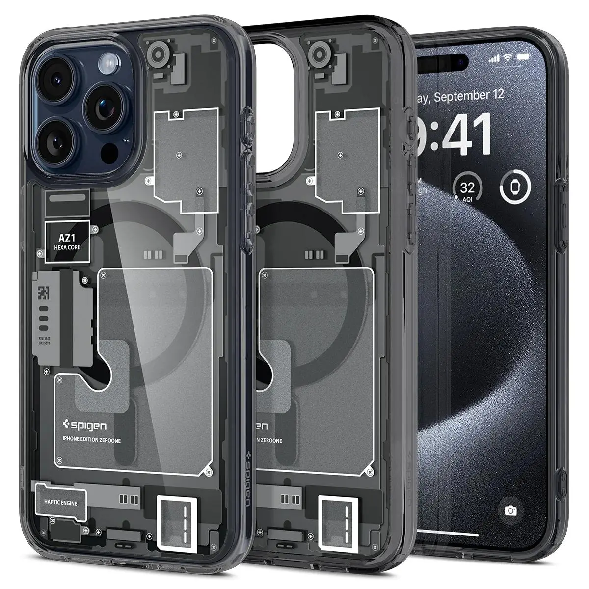 Etui Spigen Ultra Hybrid MagFit do iPhone 15 Pro zero one