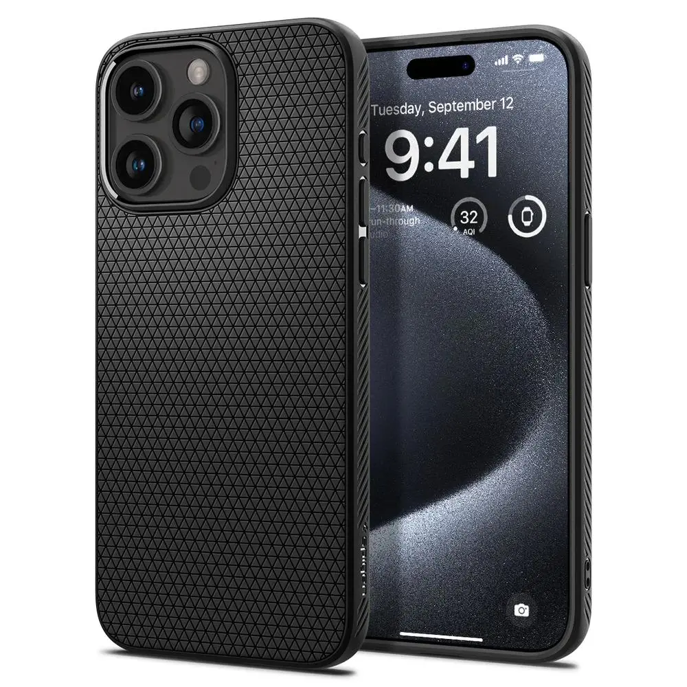 Etui Spigen Liquid Air do iPhone 15 Pro Czarny