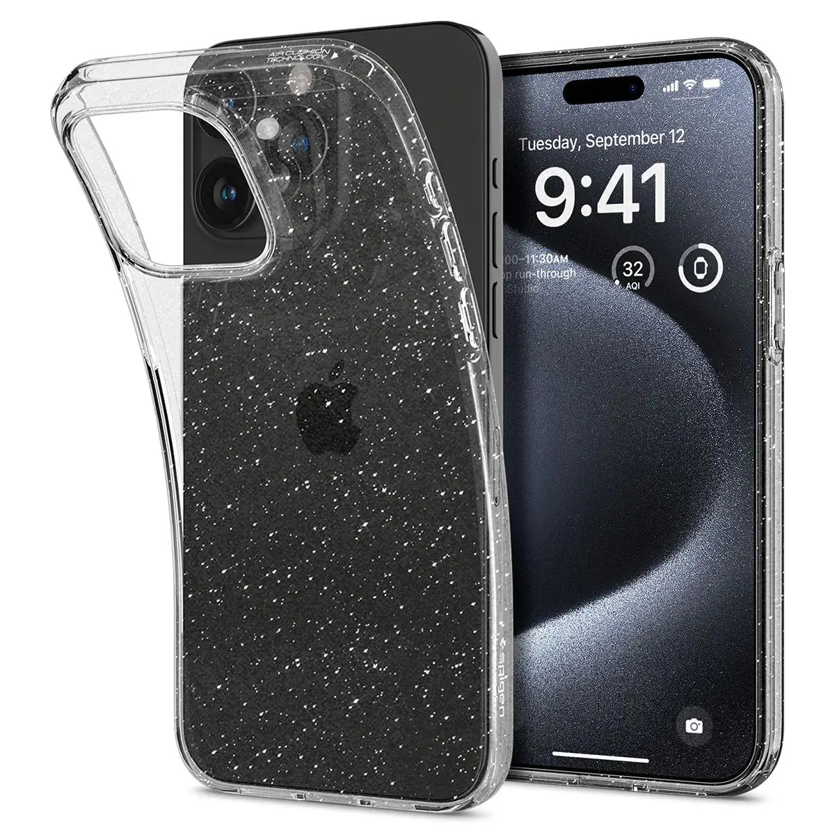 Etui Spigen Liquid Crystal Glitter do iPhone 15 Pro crystal quartz