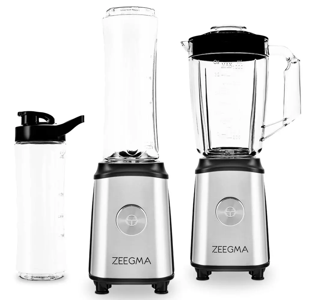 Blender kielichowy Zeegma Vitamine 1l Młynek 2 butelki