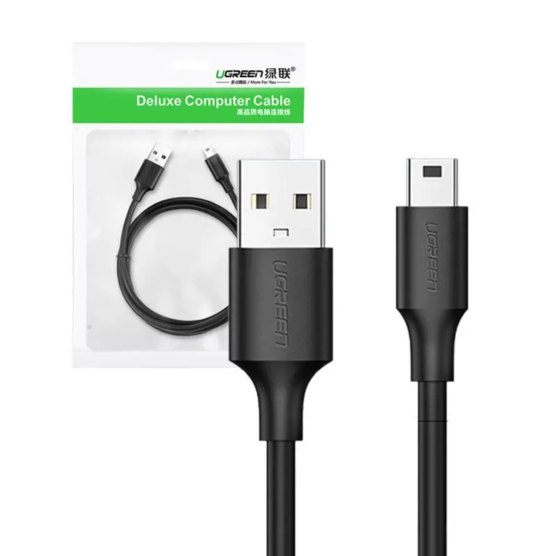 Kabel UGREEN USB do miniUSB US132 1,5m Czarny