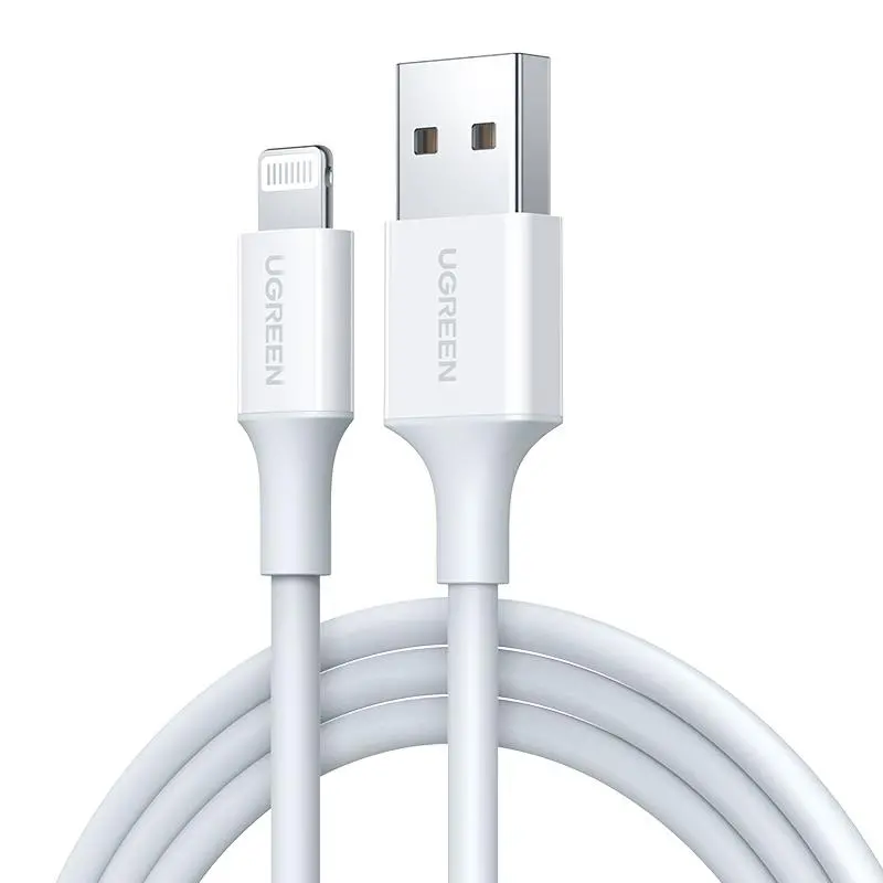 Kabel UGREEN Lightning do USB 2,4A US155 0,25m Biały