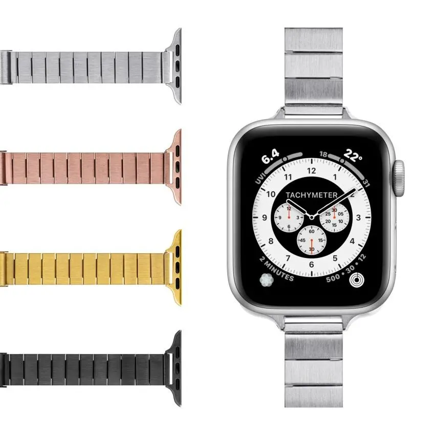Bransoleta Laut Links Petite do Watch serii 1-9 & SE Ultra 42mm/44mm/45mm/49mm Srebrny