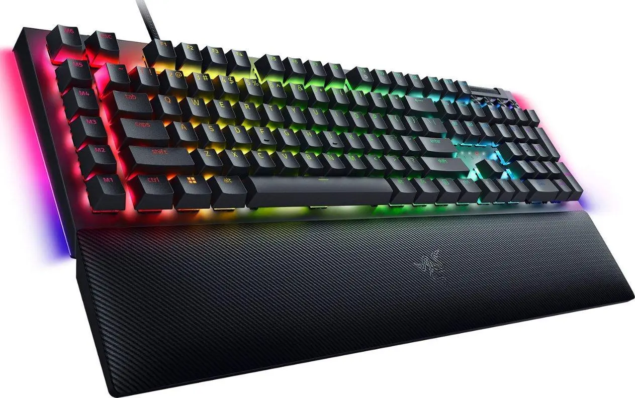Klawiatura mechaniczna Razer BlackWidow V4 US Yellow Switch Czarny