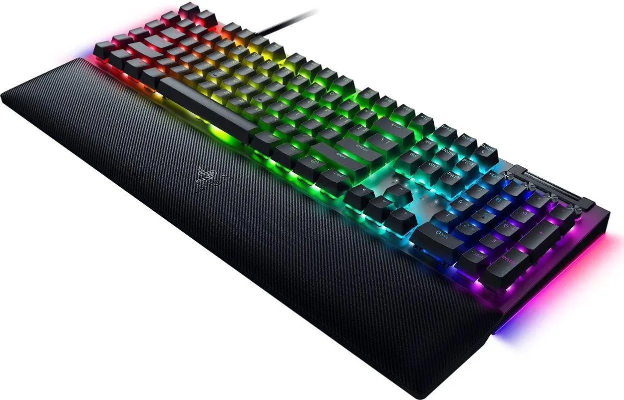 Klawiatura mechaniczna Razer BlackWidow V4 US Yellow Switch Czarny