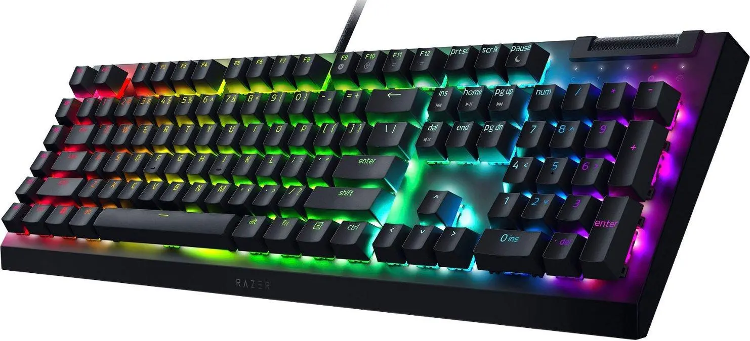 Klawiatura mechaniczna Razer BlackWidow V4 X US Green Switch Czarny