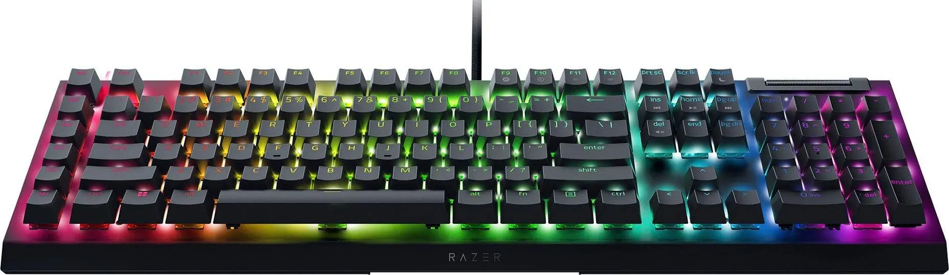 Klawiatura mechaniczna Razer BlackWidow V4 X US Green Switch Czarny