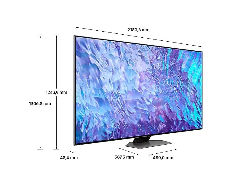 Telewizor Samsung QE98Q80CAT 98" QLED 4K 120Hz Tizen Dolby Atmos HDMI 2.1 DVB-T2