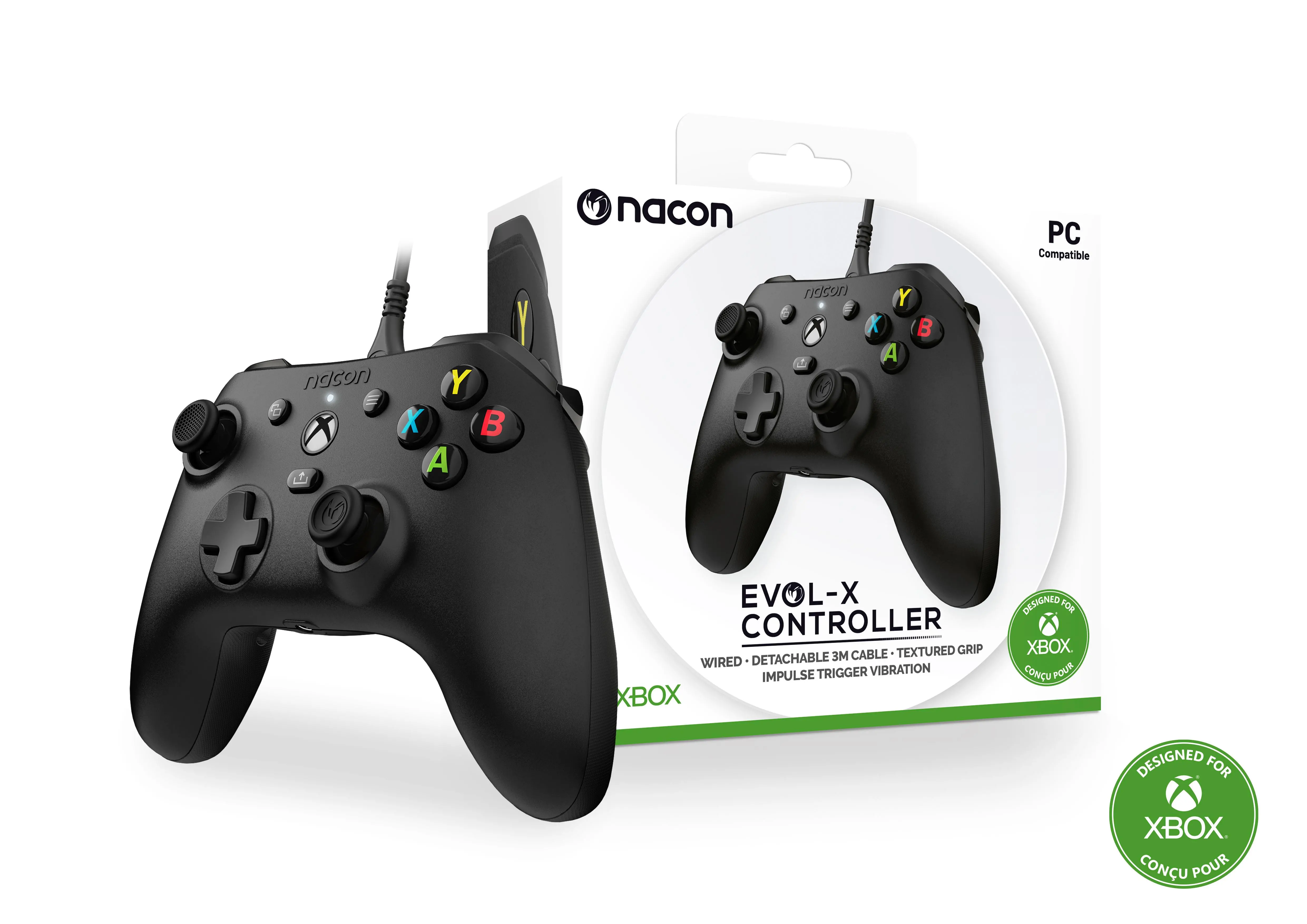 Pad Nacon EVOL-X do PC, Xbox Series, Xbox One Przewodowy Czarny