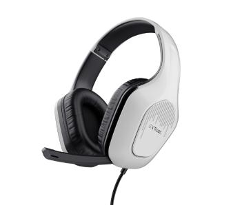 Słuchawki przewodowe z mikrofonem Trust GXT 415W Zirox Nauszne Biały