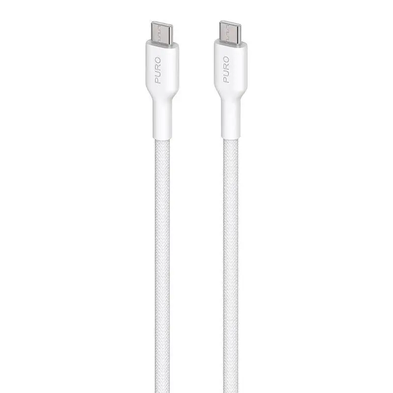 Kabel Puro Fabric PUCUSBCUSBCFABK4WHI USB-C do USB-C do 1,2m do Biały