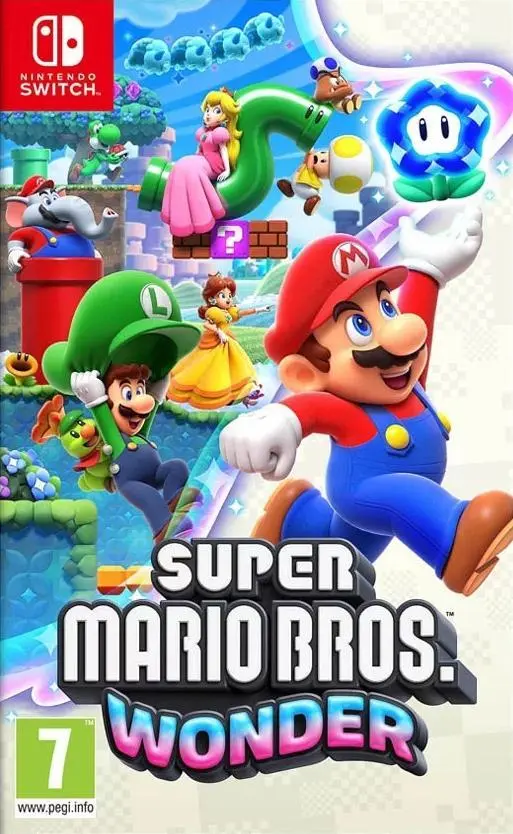 Konsola Nintendo Switch Joy-Con v2 Czerwono-niebieski + Super Mario Bros. Wonder