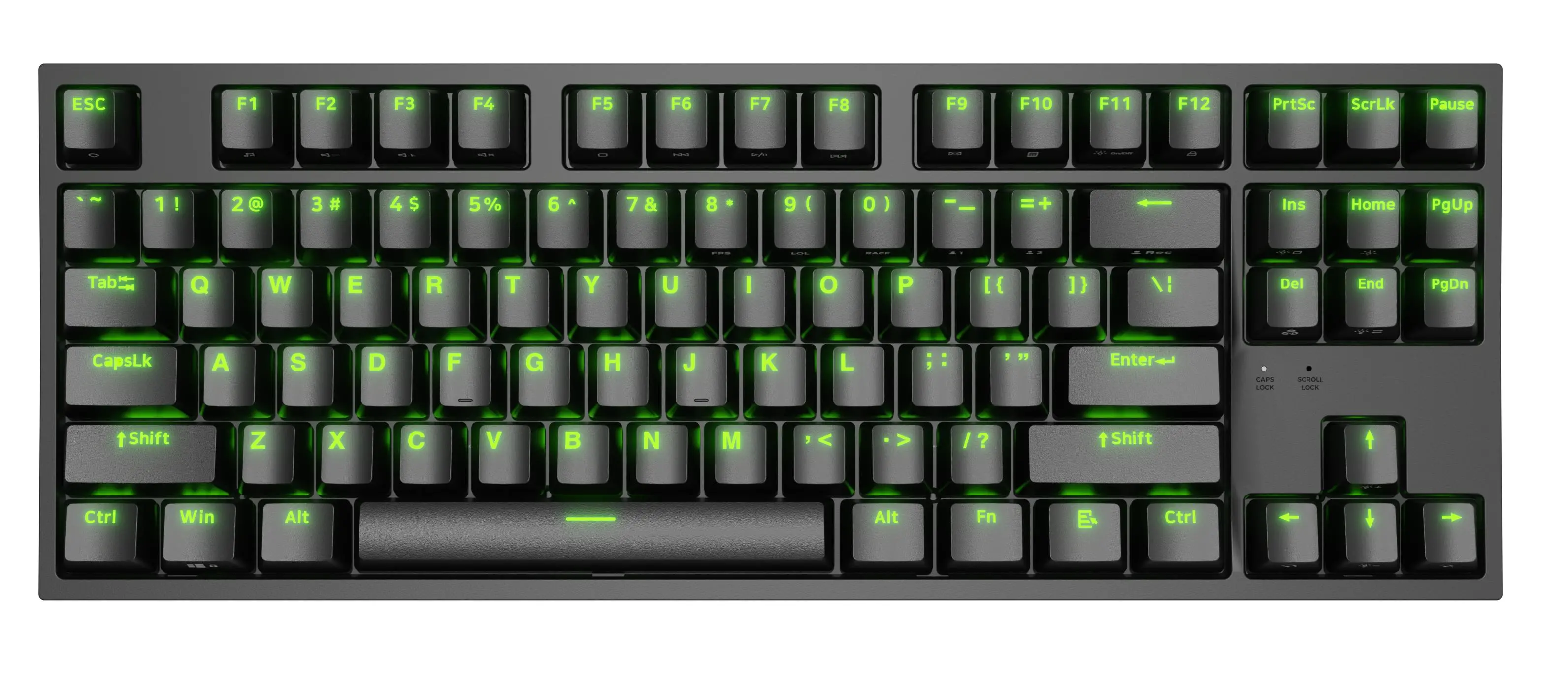 Klawiatura mechaniczna Genesis Thor 404 TKL US RGB Gateron Yellow Pro Czarny