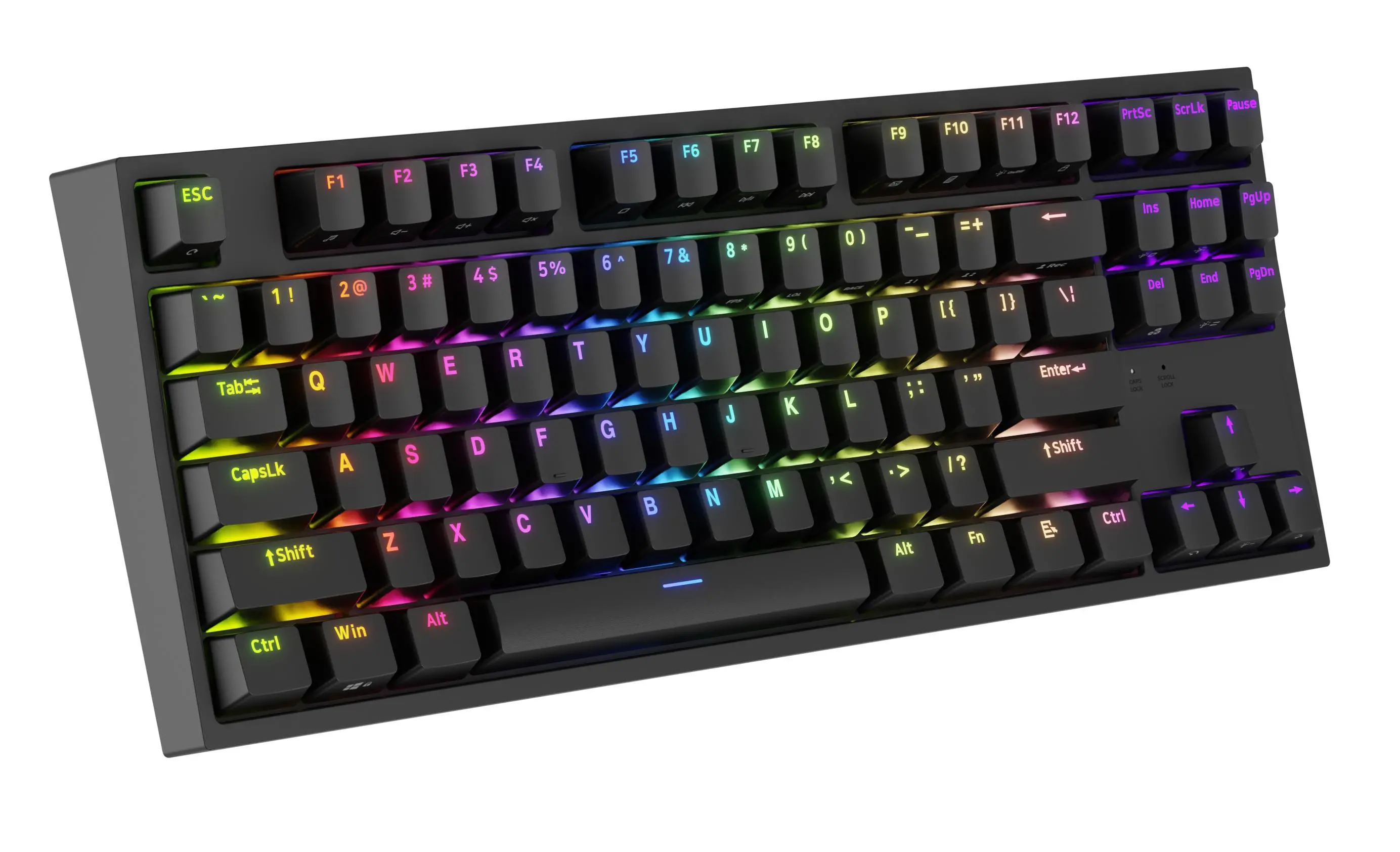 Klawiatura mechaniczna Genesis Thor 404 TKL US RGB Gateron Yellow Pro Czarny