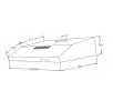 Okap Akpo WK-9 K glass 50 Czarny