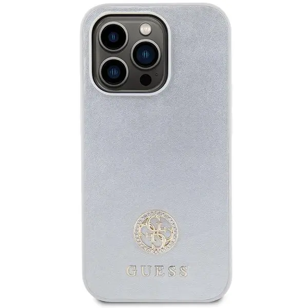 Etui Guess Strass Metal Logo GUHCP15XPS4DGPS do iPhone 15 Pro Max Srebrny