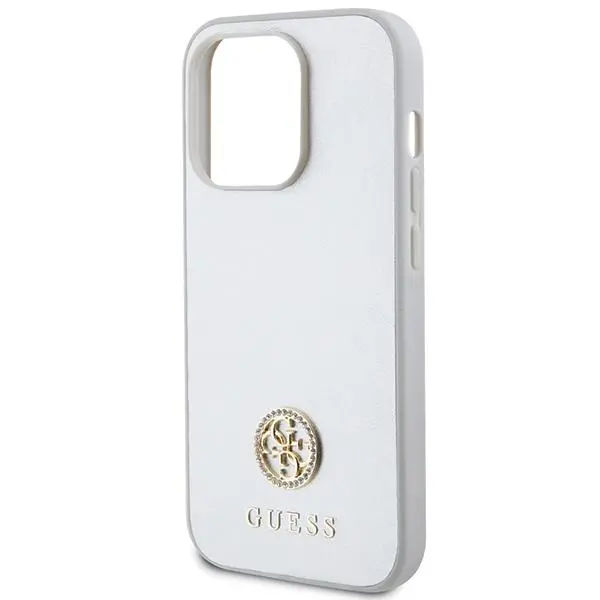 Etui Guess Strass Metal Logo GUHCP15XPS4DGPS do iPhone 15 Pro Max Srebrny