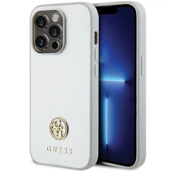 Etui Guess Strass Metal Logo GUHCP15XPS4DGPS do iPhone 15 Pro Max Srebrny
