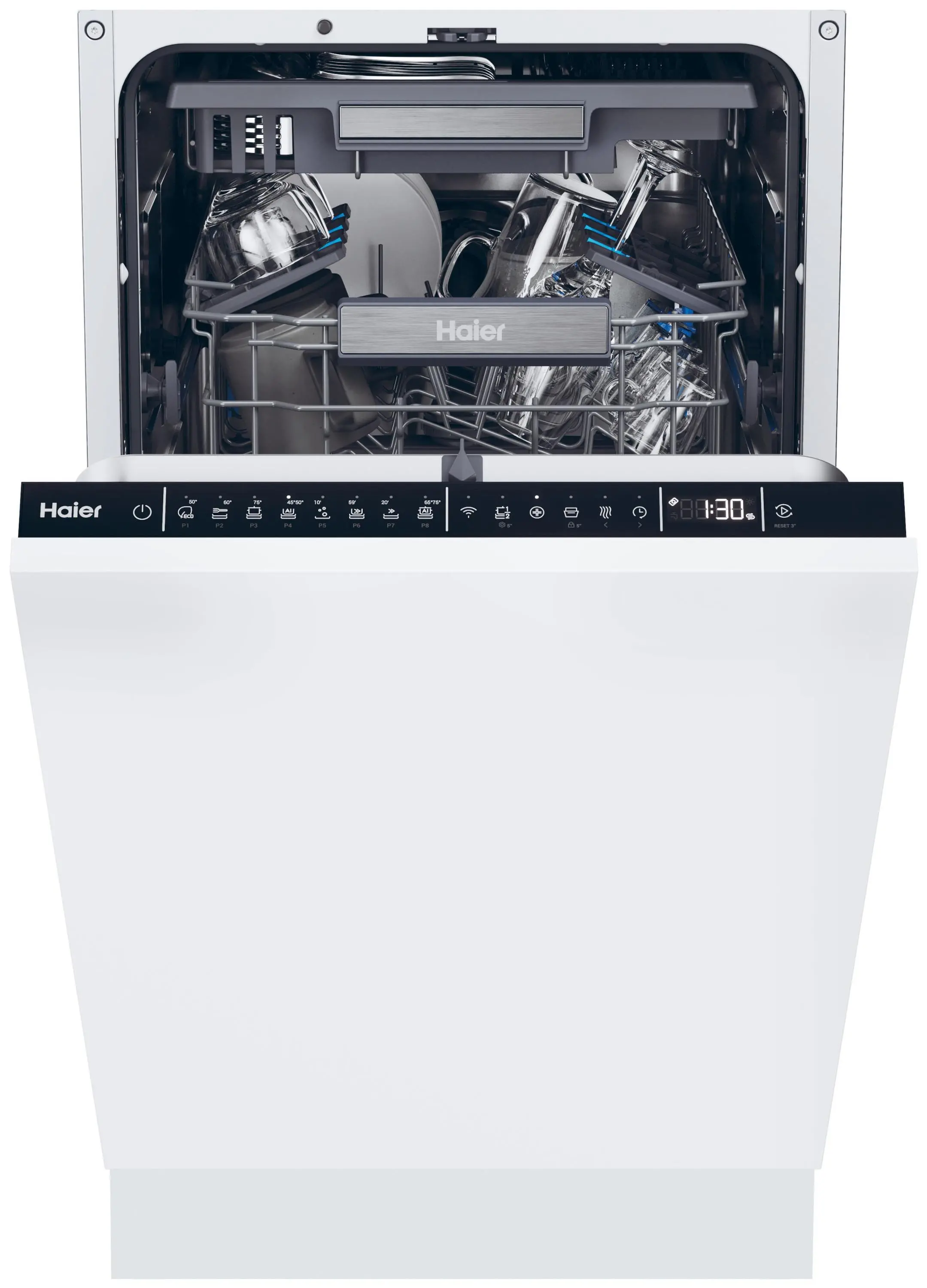 Haier I-Pro Shine Seria 4 XI1C3TB2FB 44,8cm Automatyczne otwieranie drzwi Szuflada na sztućce Zdalne sterowanie