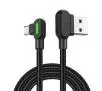 Kabel Mcdodo USB do microUSB kątowy CA-5773 LED 3m Czarny