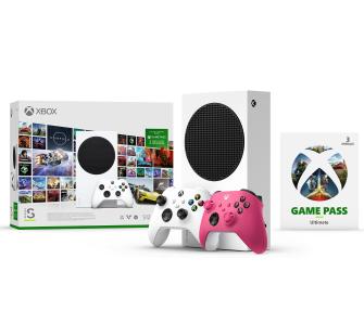 Konsola Xbox Series S 512GB + Game Pass Ultimate 3 m-ce + dodatkowy pad (różowy)