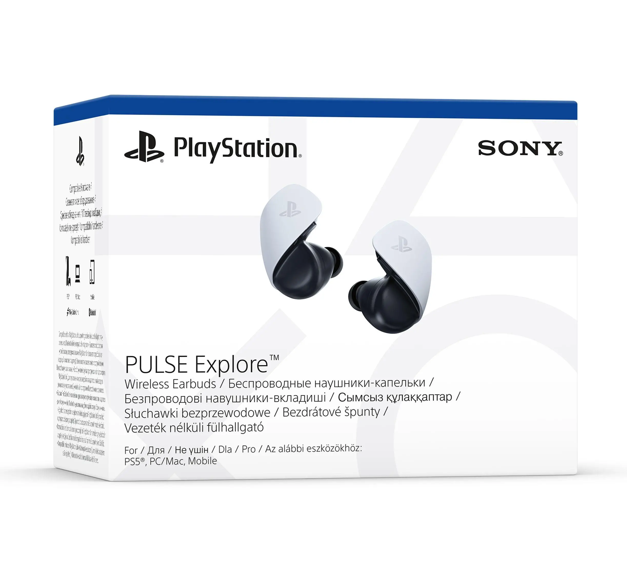 Słuchawki bezprzewodowe z mikrofonem Sony PULSE Explore Douszne Biało-czarny