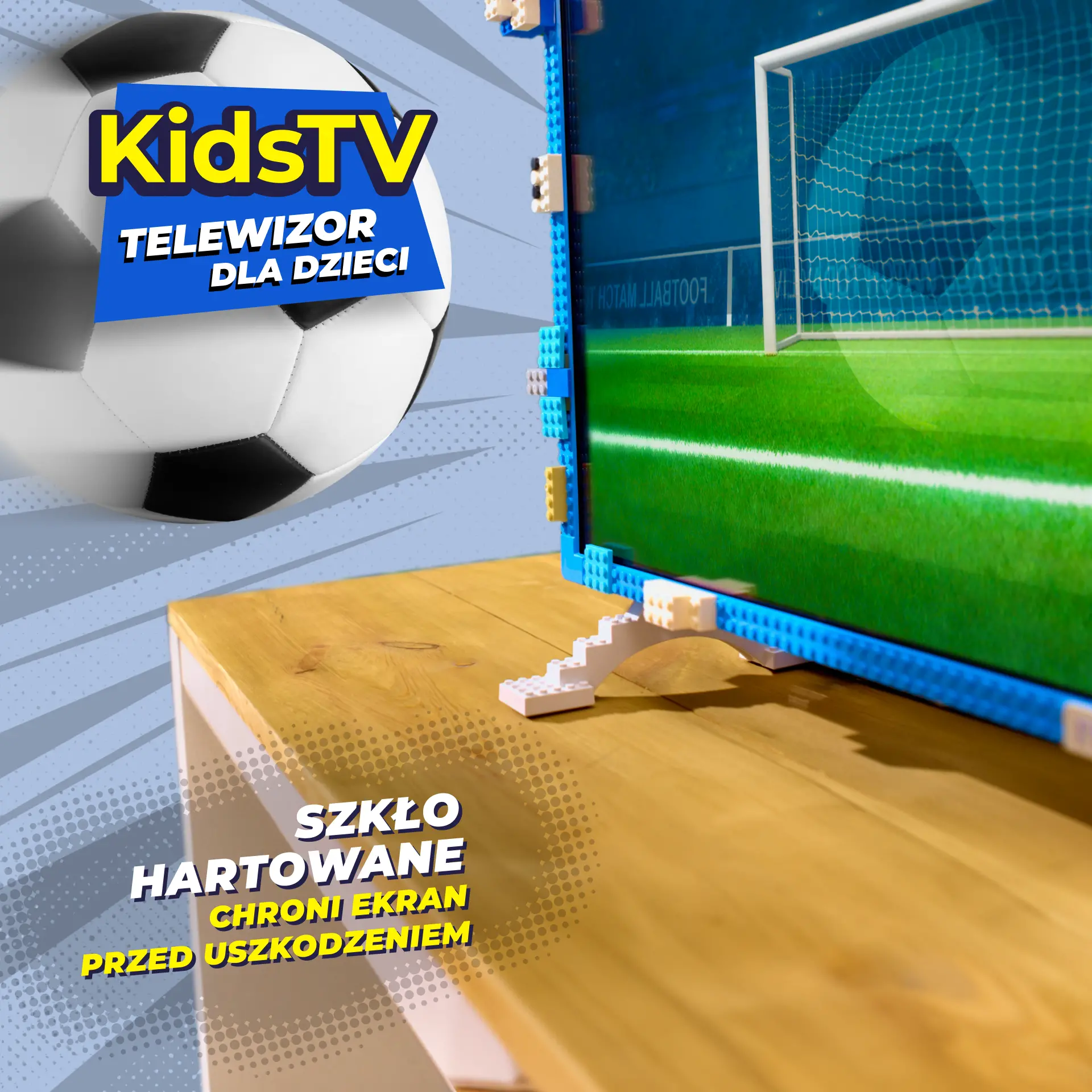 Telewizor KIVI KidsTV dla dzieci  32" LED Full HD Android TV DVB-T2