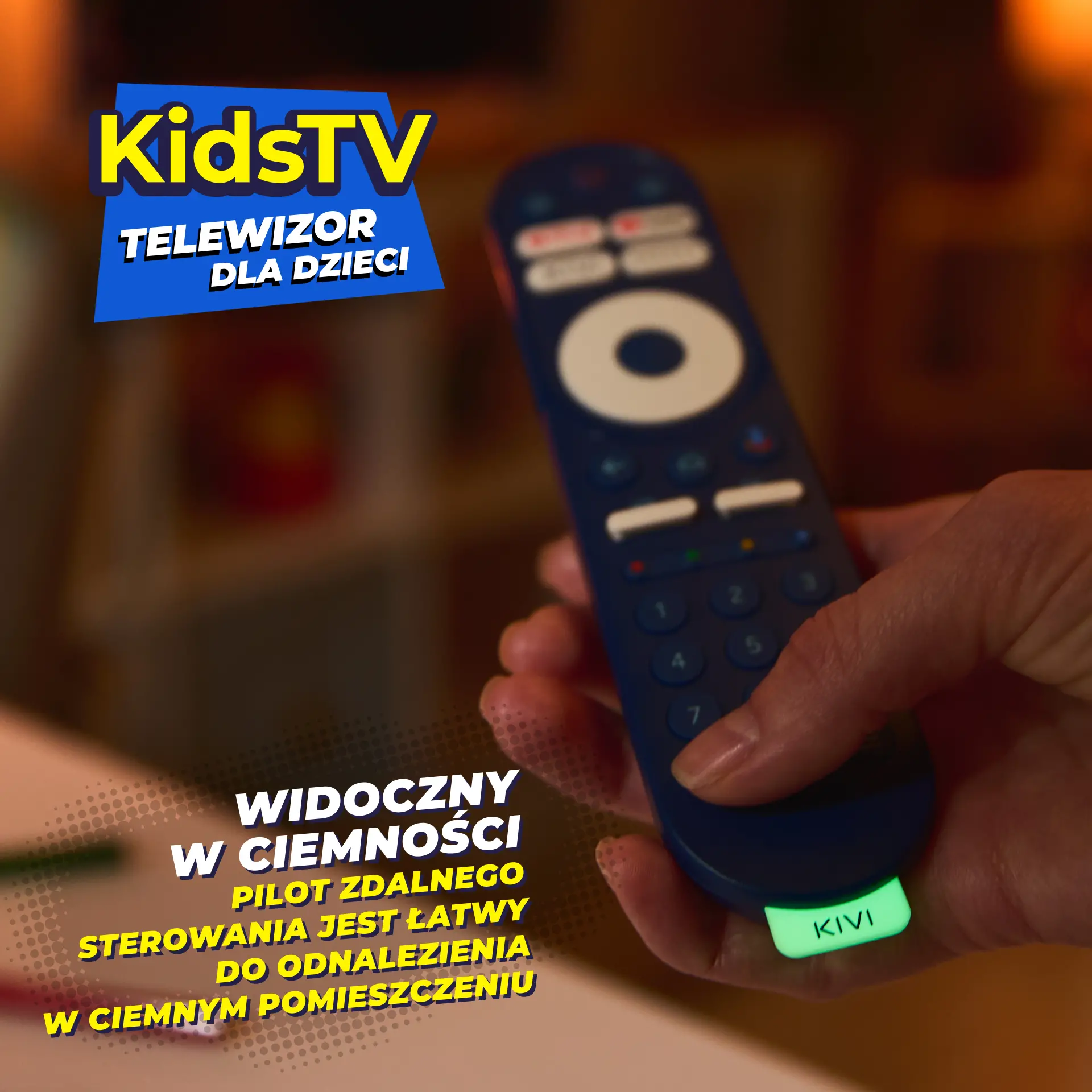 Telewizor KIVI KidsTV dla dzieci  32" LED Full HD Android TV DVB-T2
