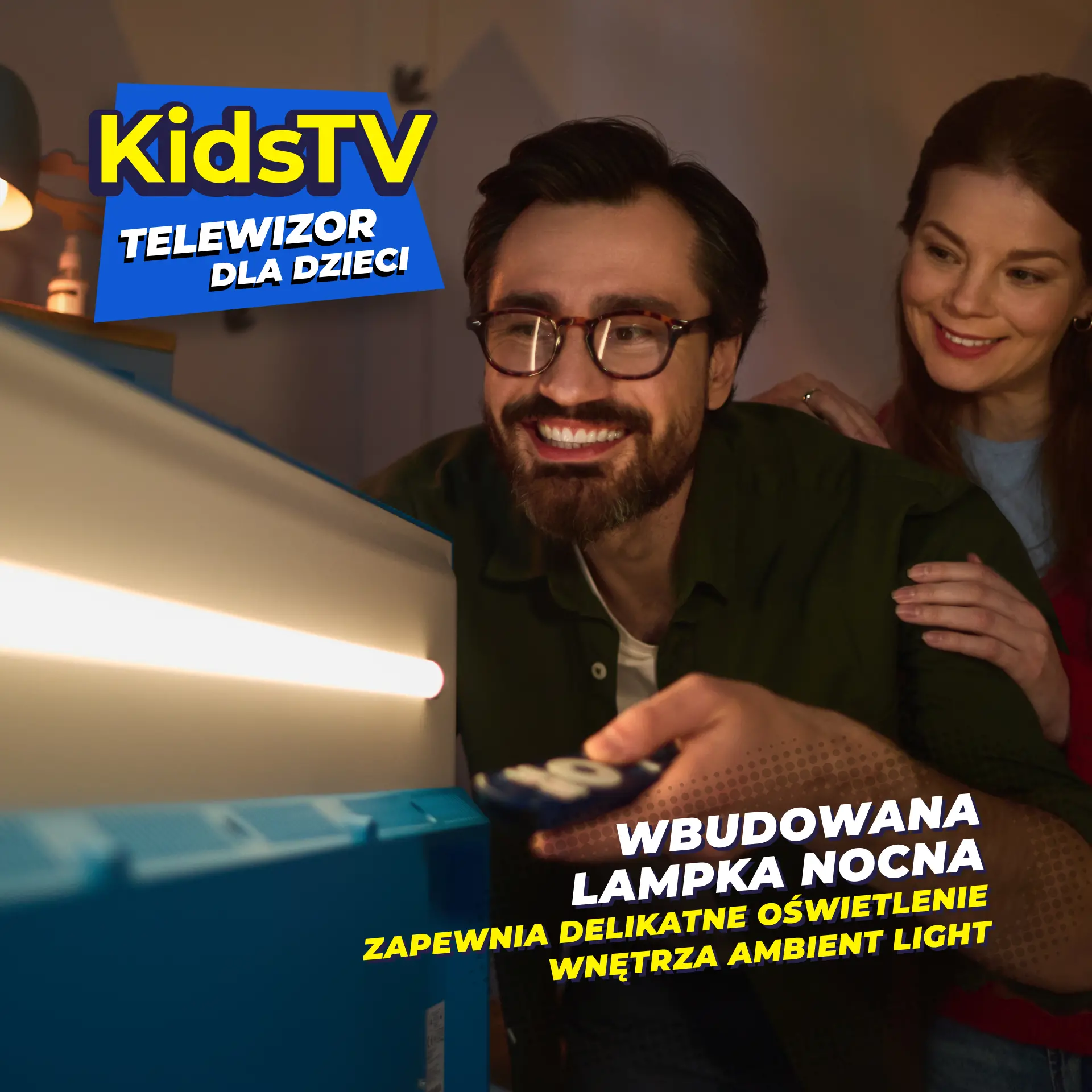 Telewizor KIVI KidsTV dla dzieci  32" LED Full HD Android TV DVB-T2